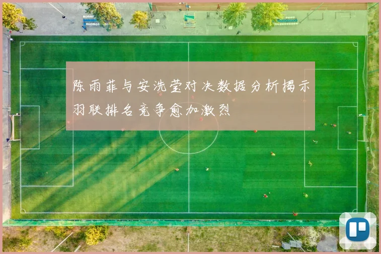 陈雨菲与安洗莹对决数据分析揭示羽联排名竞争愈加激烈